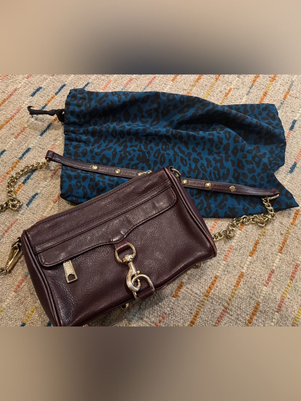 Rebecca Minkoff Mini Mac, black cherry